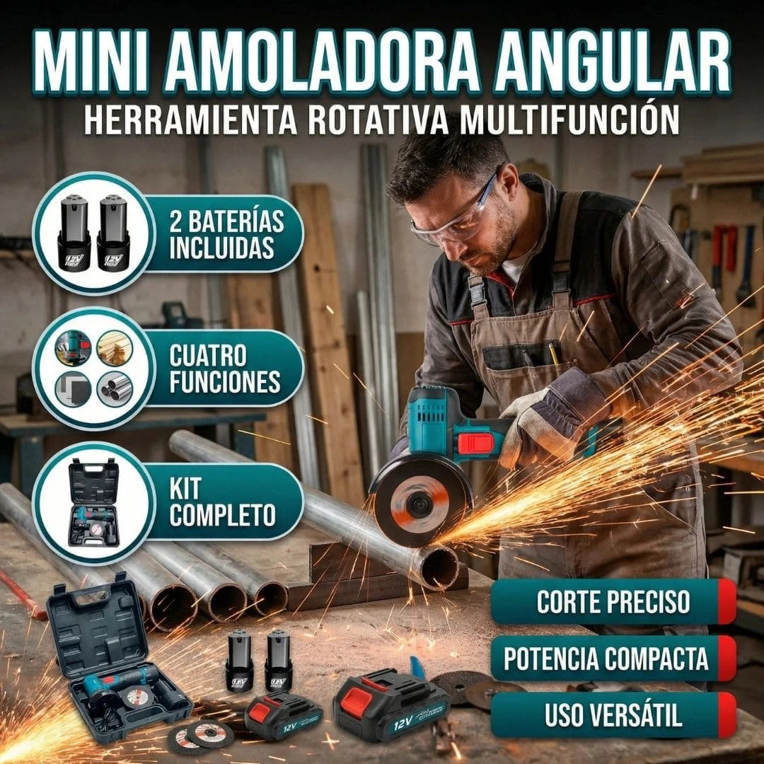 Torque X® - Mini Amoladora Angular Portatil