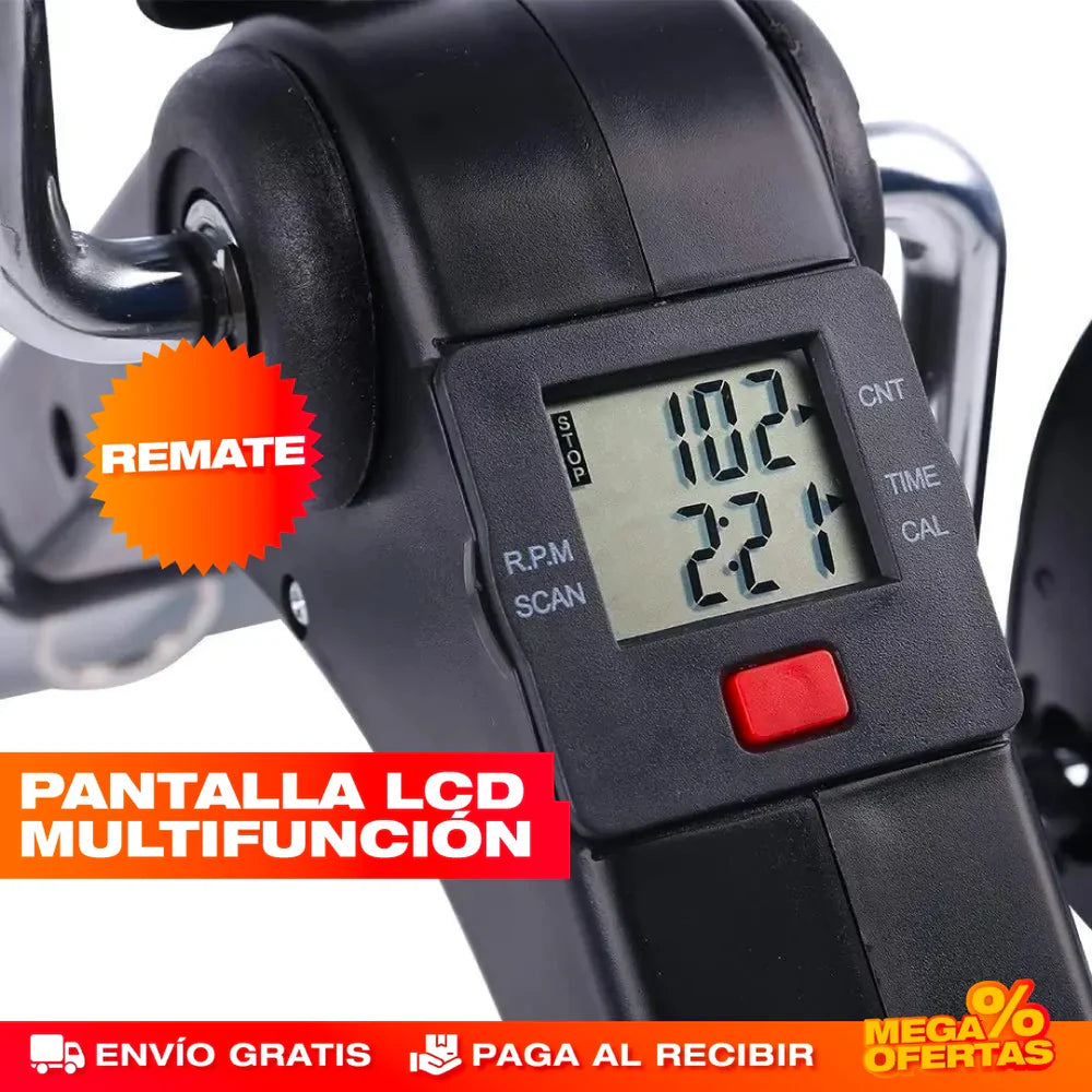 Bicicleta Estática con Pantalla Y Fuerza Ajustable