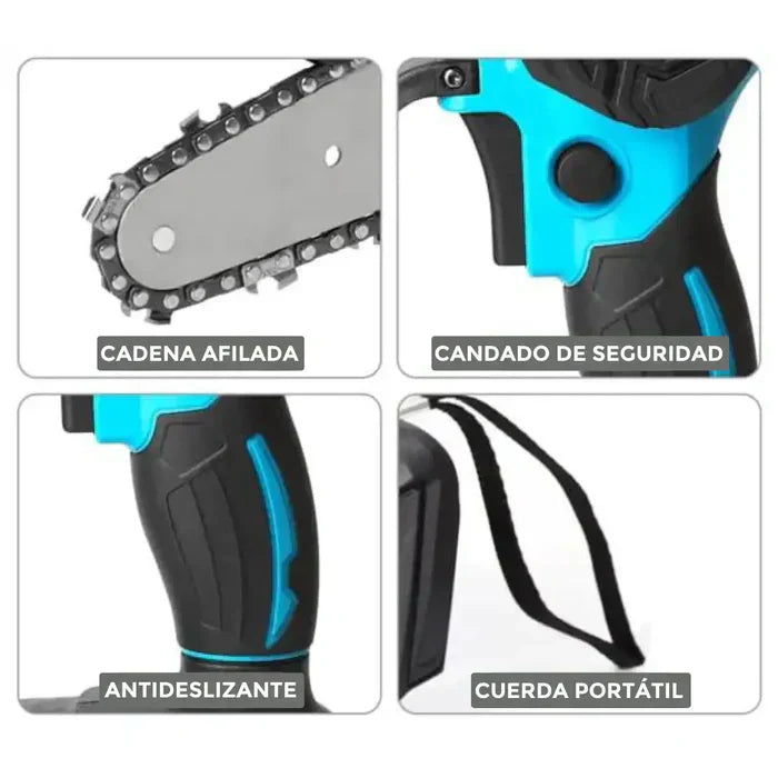 Mini Motosierra De Mano Portatil Recarga Original
