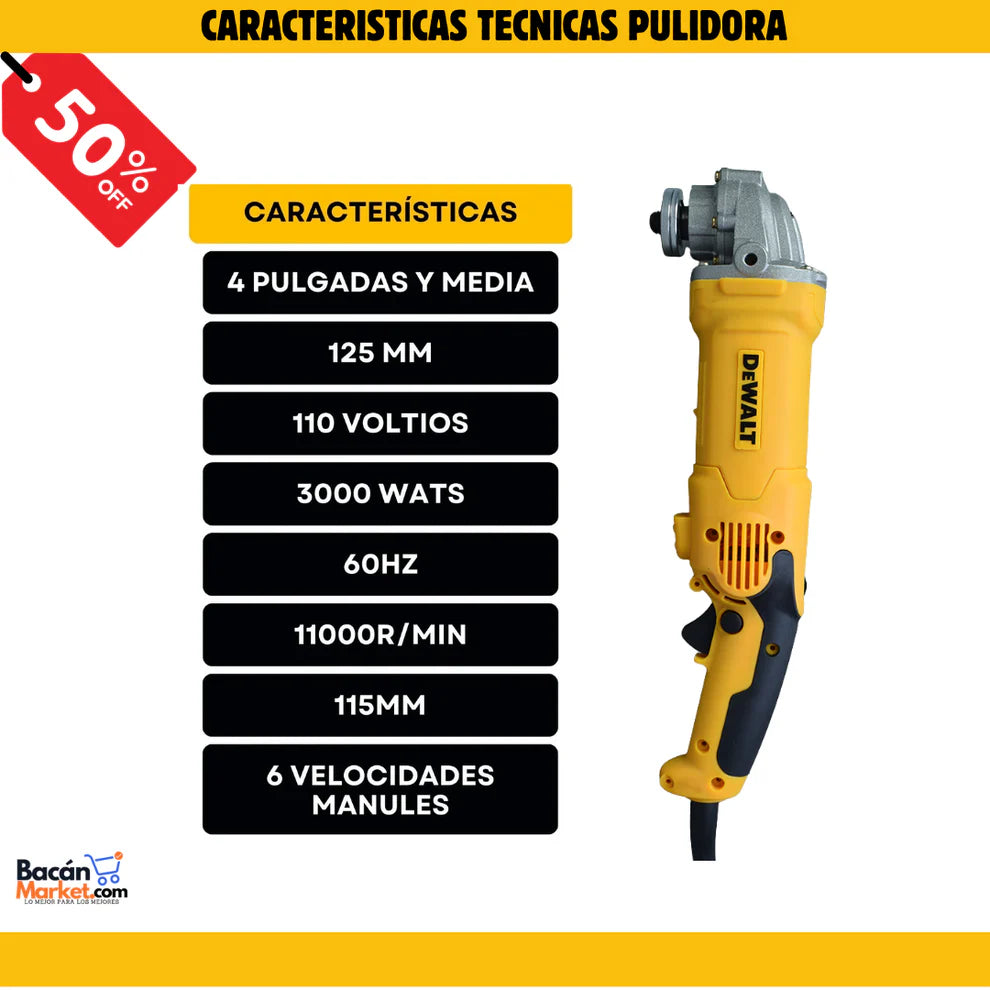 Combo taladro percutor y pulidora - El Kit que todo hombre necesita con el 50% de descuento