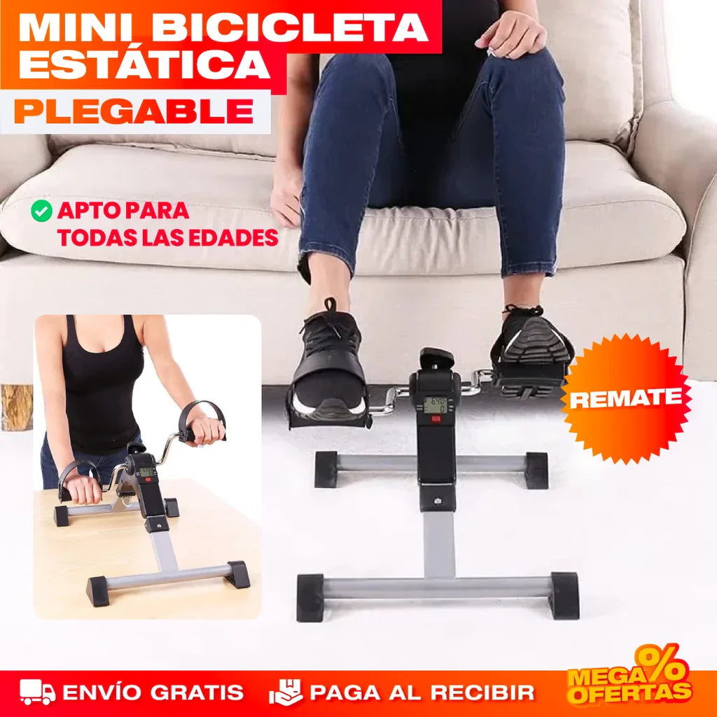 Bicicleta Estática con Pantalla Y Fuerza Ajustable