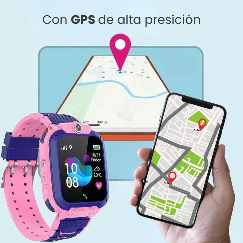 SafeKid® - Reloj Inteligente para Niños con GPS y SIM