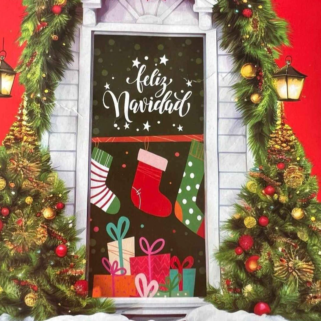 Forro Navideño para Puerta™ 🚪🎅🏻