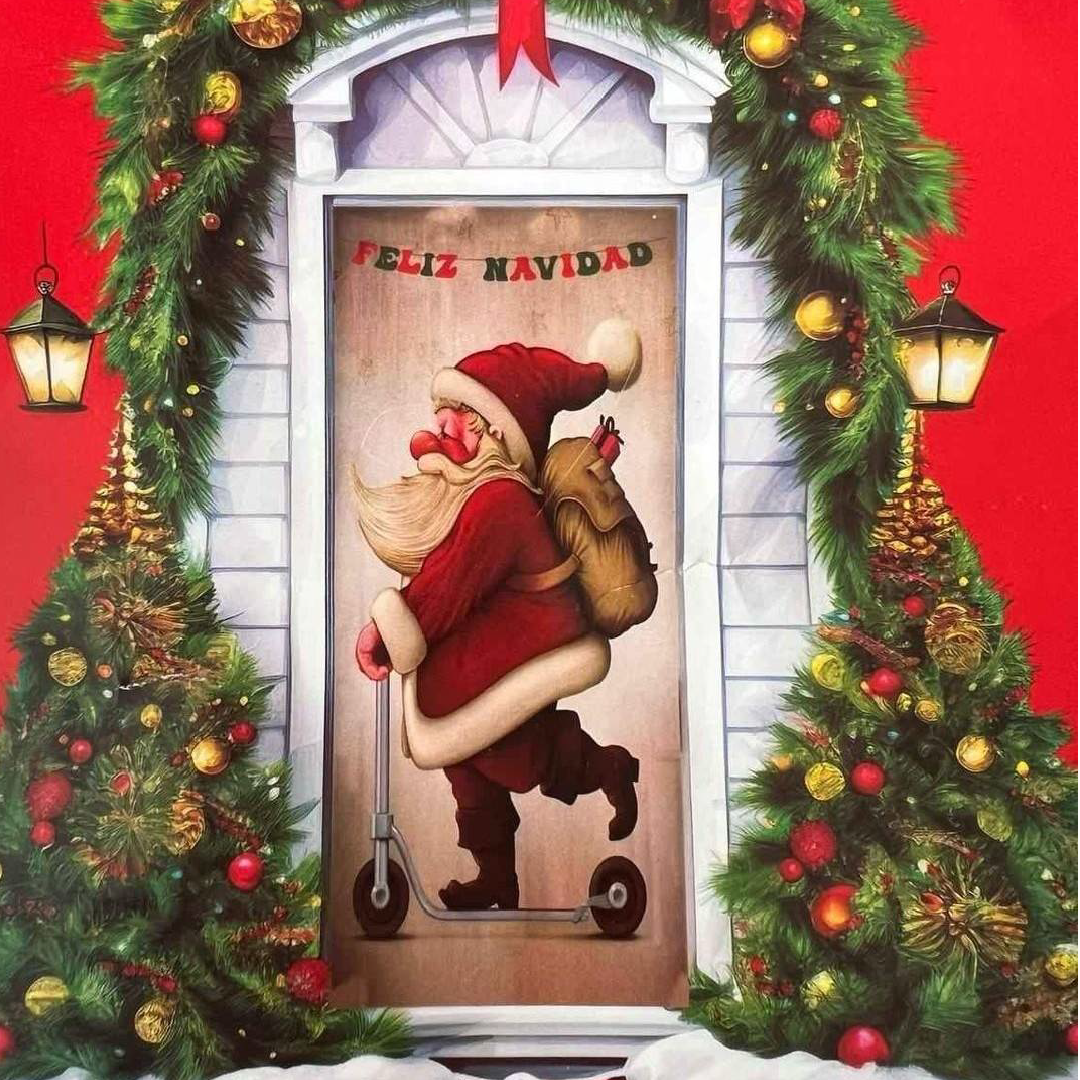 Forro Navideño para Puerta™ 🚪🎅🏻