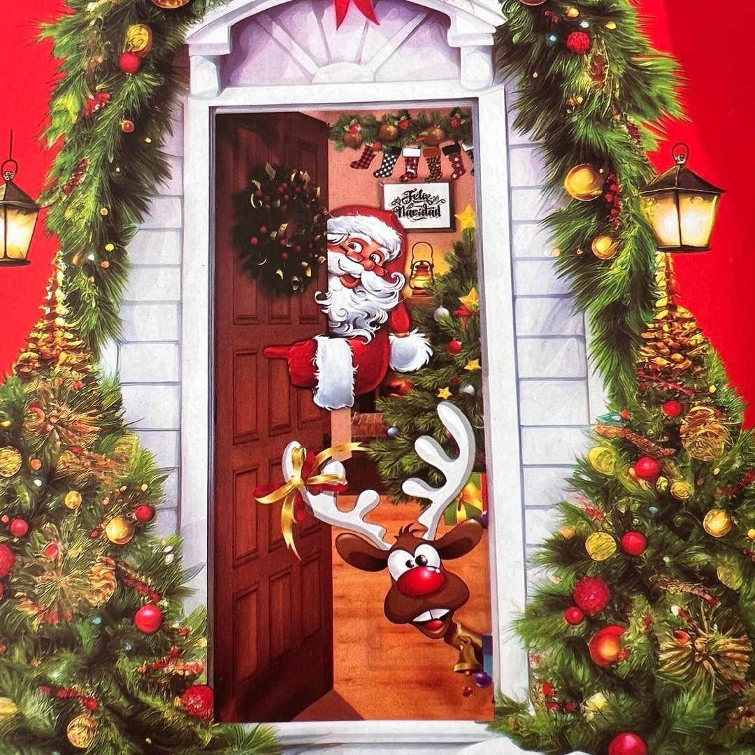 Forro Navideño para Puerta™ 🚪🎅🏻