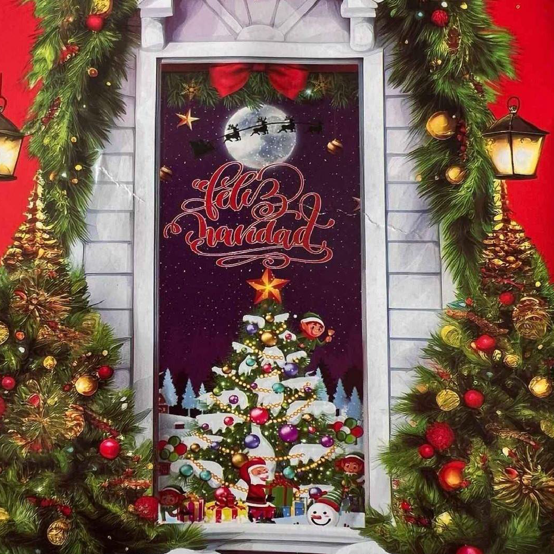 Forro Navideño para Puerta™ 🚪🎅🏻