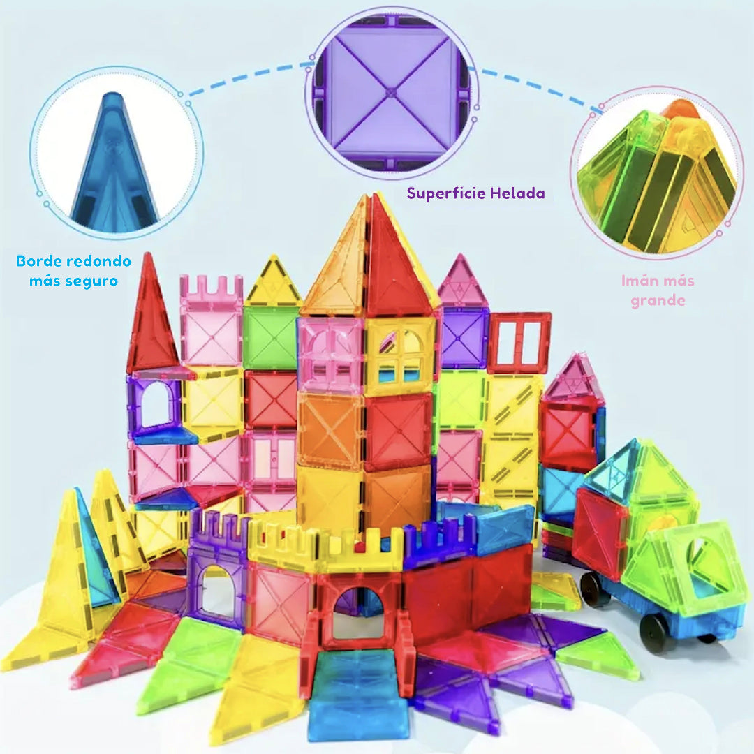 🧩 MAGNETIC WORLD – Set de Bloques Magnéticos 2D (30 piezas)