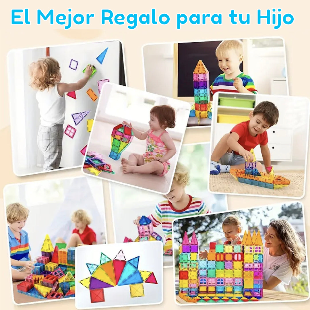 🧩 MAGNETIC WORLD – Set de Bloques Magnéticos 2D (30 piezas)