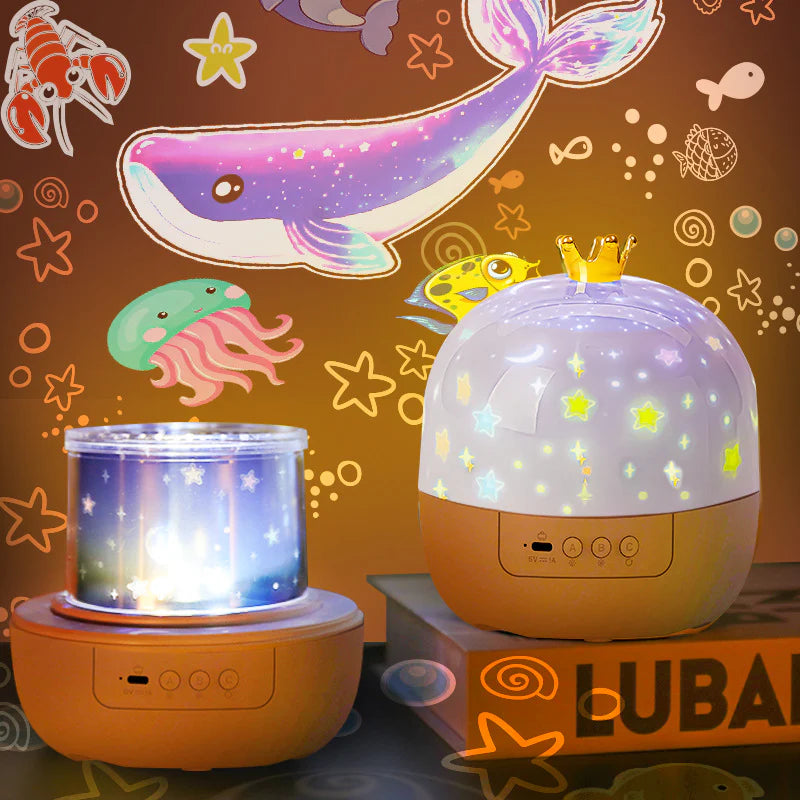 MagicDreams™ – Proyector Infantil 360° con Películas Temáticas.