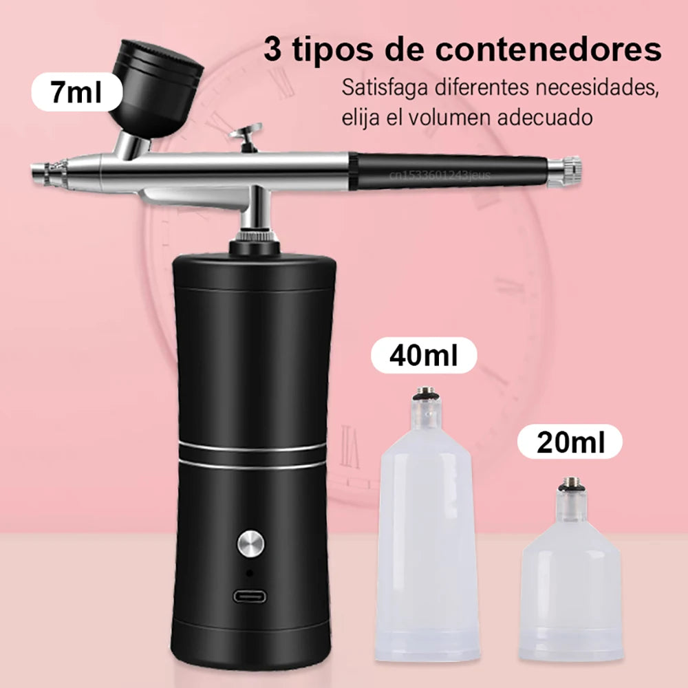 AERÓGRAFO PORTÁTIL MULTIUSOS CON COMPRESOR