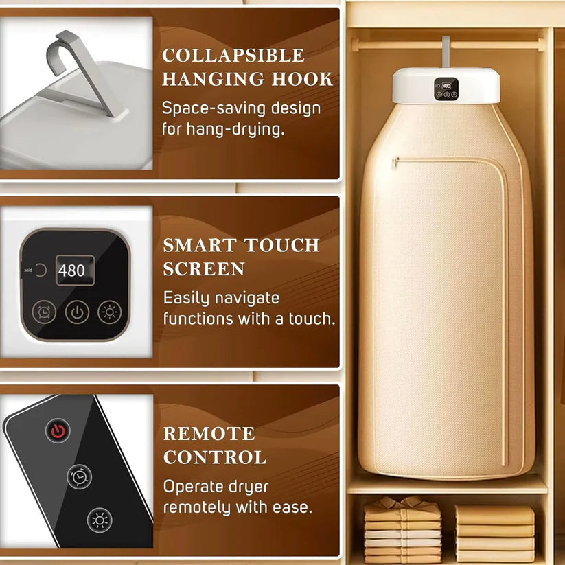 AirDry® - Secadora de ropa portátil ultra silenciosa