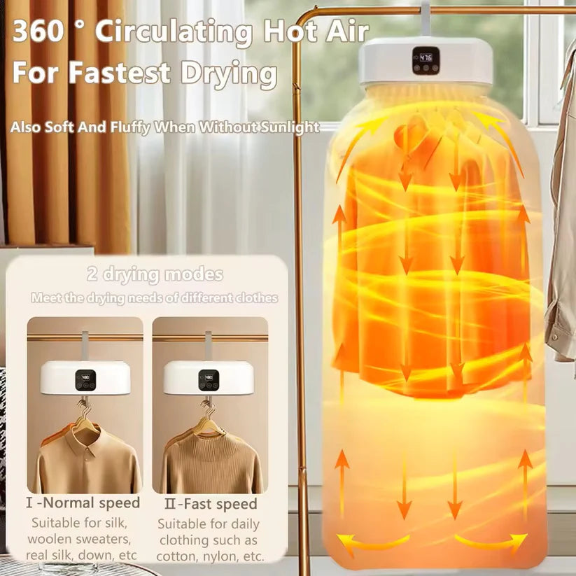AirDry® - Secadora de ropa portátil ultra silenciosa
