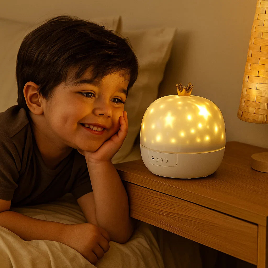 MagicDreams™ – Proyector Infantil 360° con Películas Temáticas.