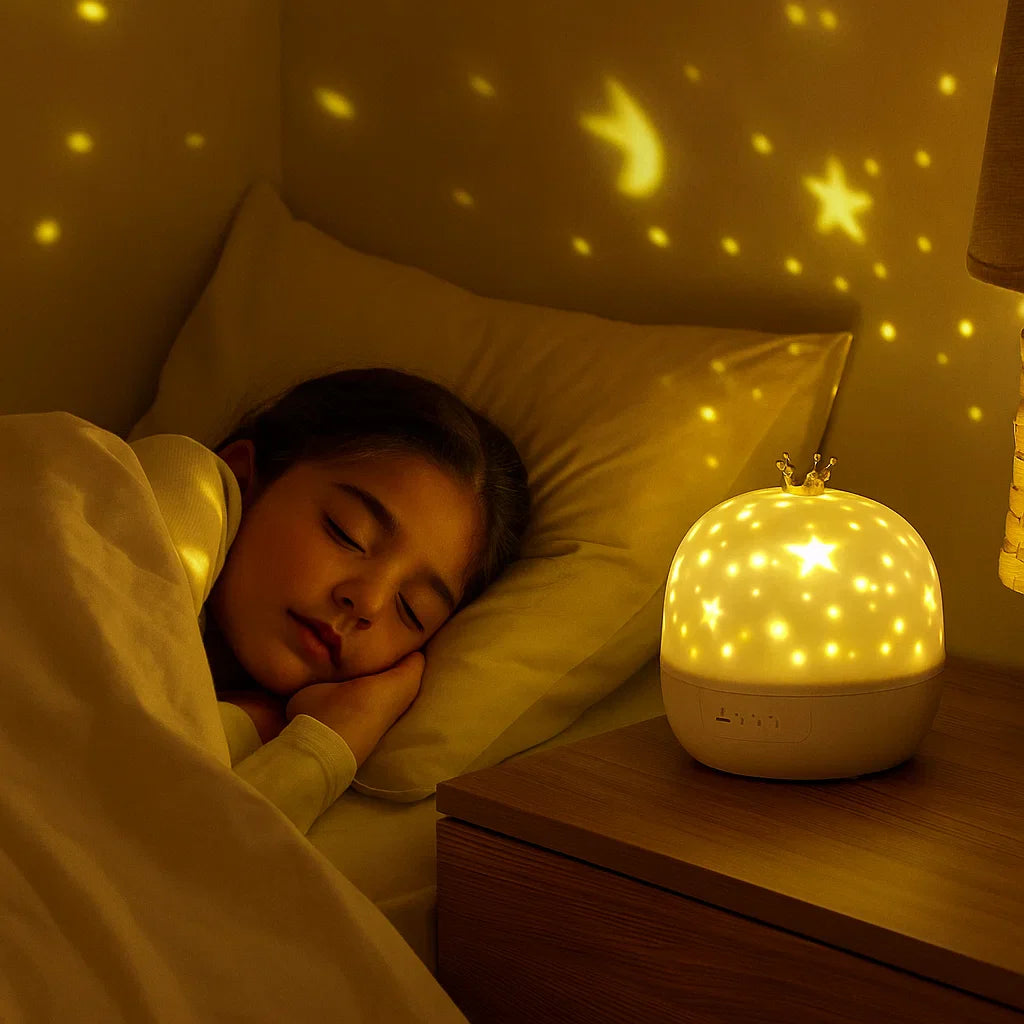 MagicDreams™ – Proyector Infantil 360° con Películas Temáticas.