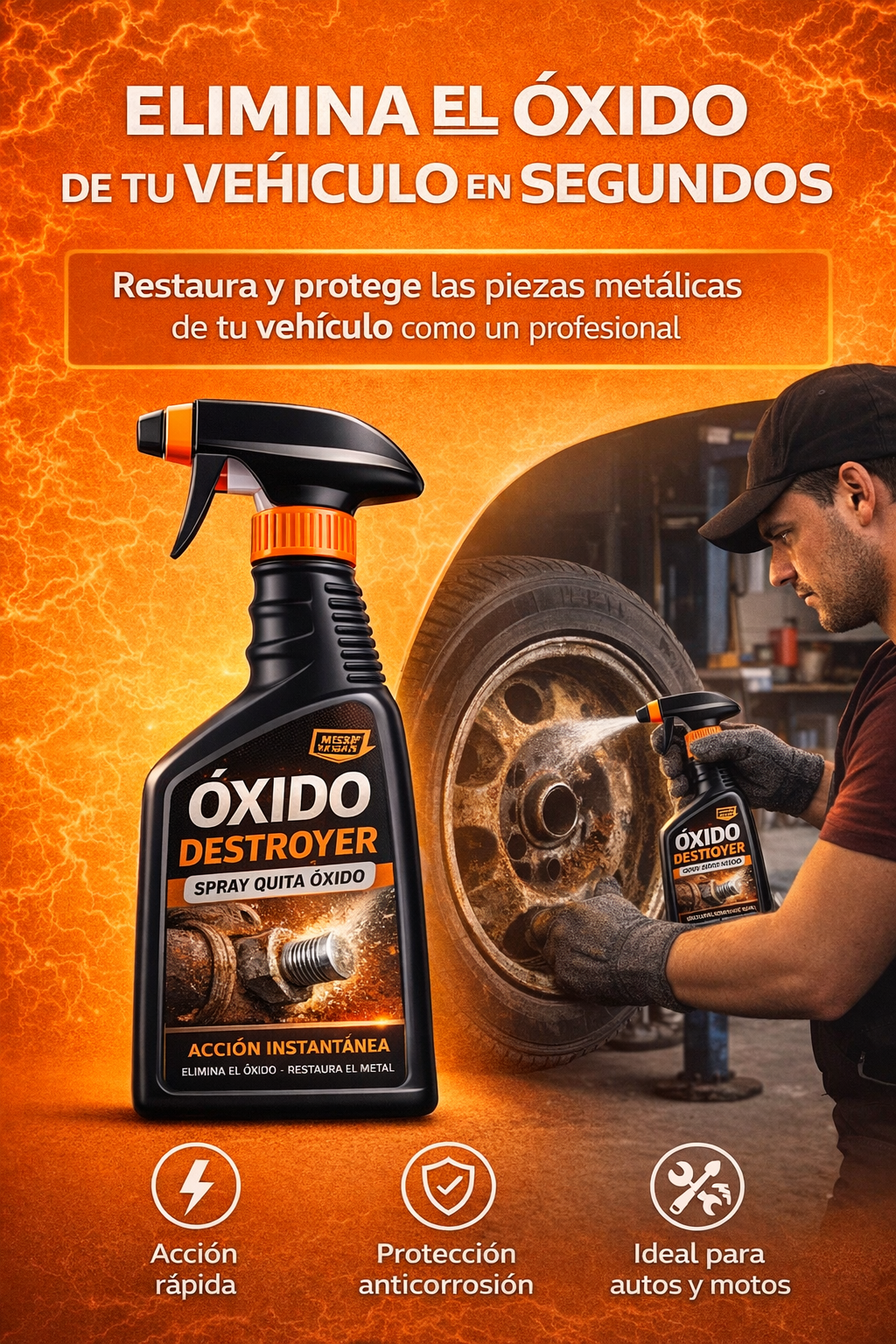 OXIDO DESTROYER® - Spray quita oxido