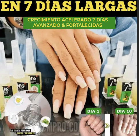 (COMPRA 1 LLEVA 2) 7 Days - Base Uñas 4K +Potente🙅♀️ +Crecimiento & Hongos AVANZADO 300%
