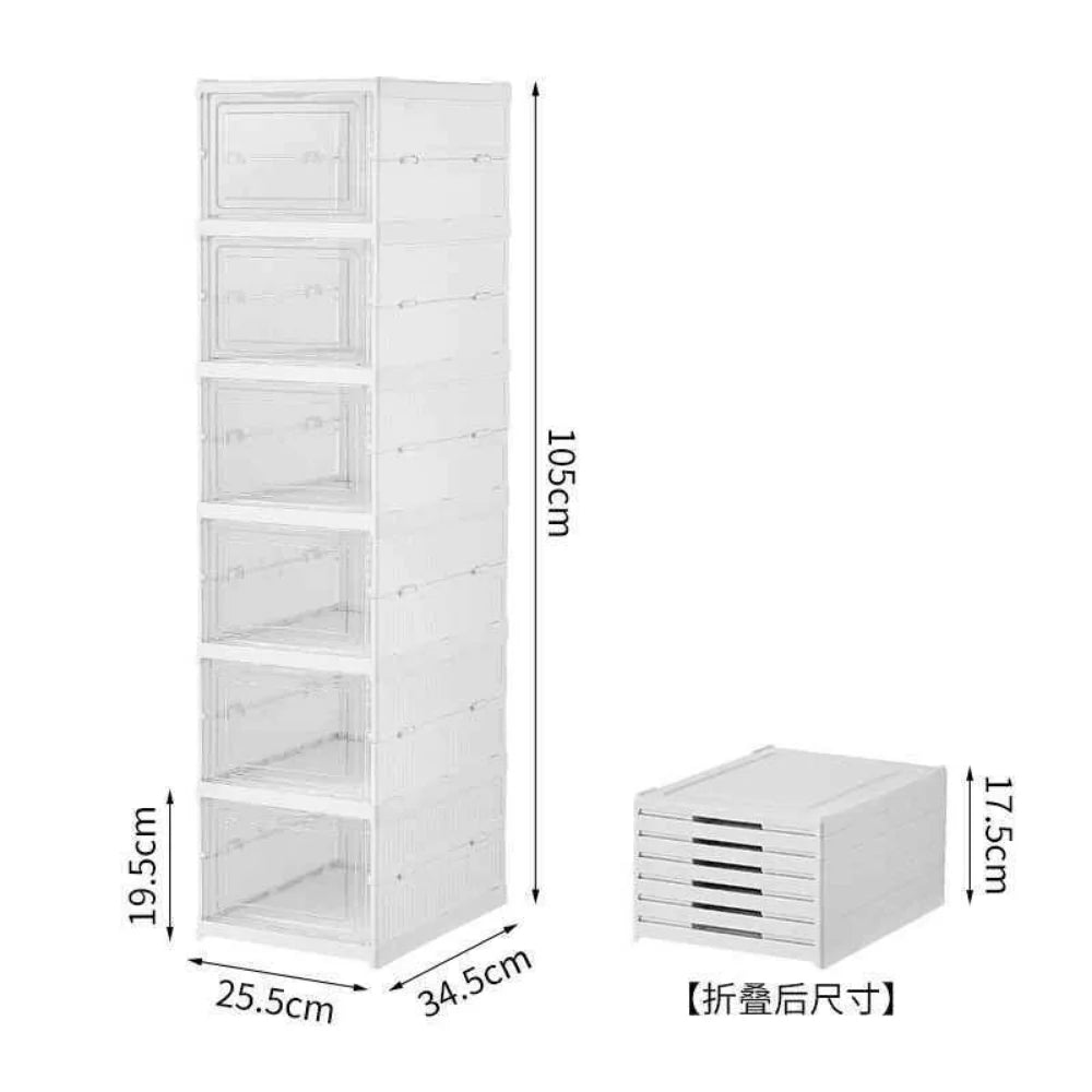 Zapatero Organizador Plegable 6 Niveles