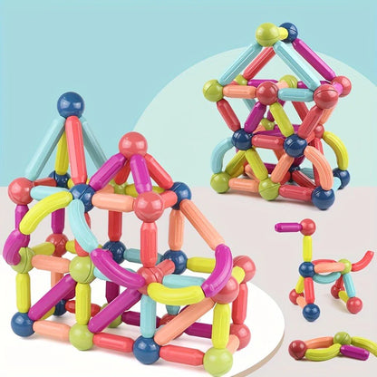 Bloques Magnéticos Didácticos 3D | Aprende y Crea Construcciones Increíbles