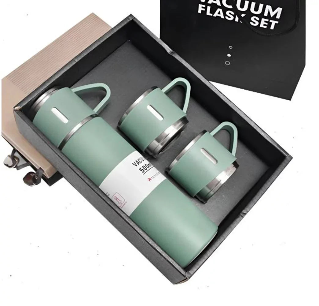 ThermoVacuum™ - Termo Portátil + 3 Tazas 500ml