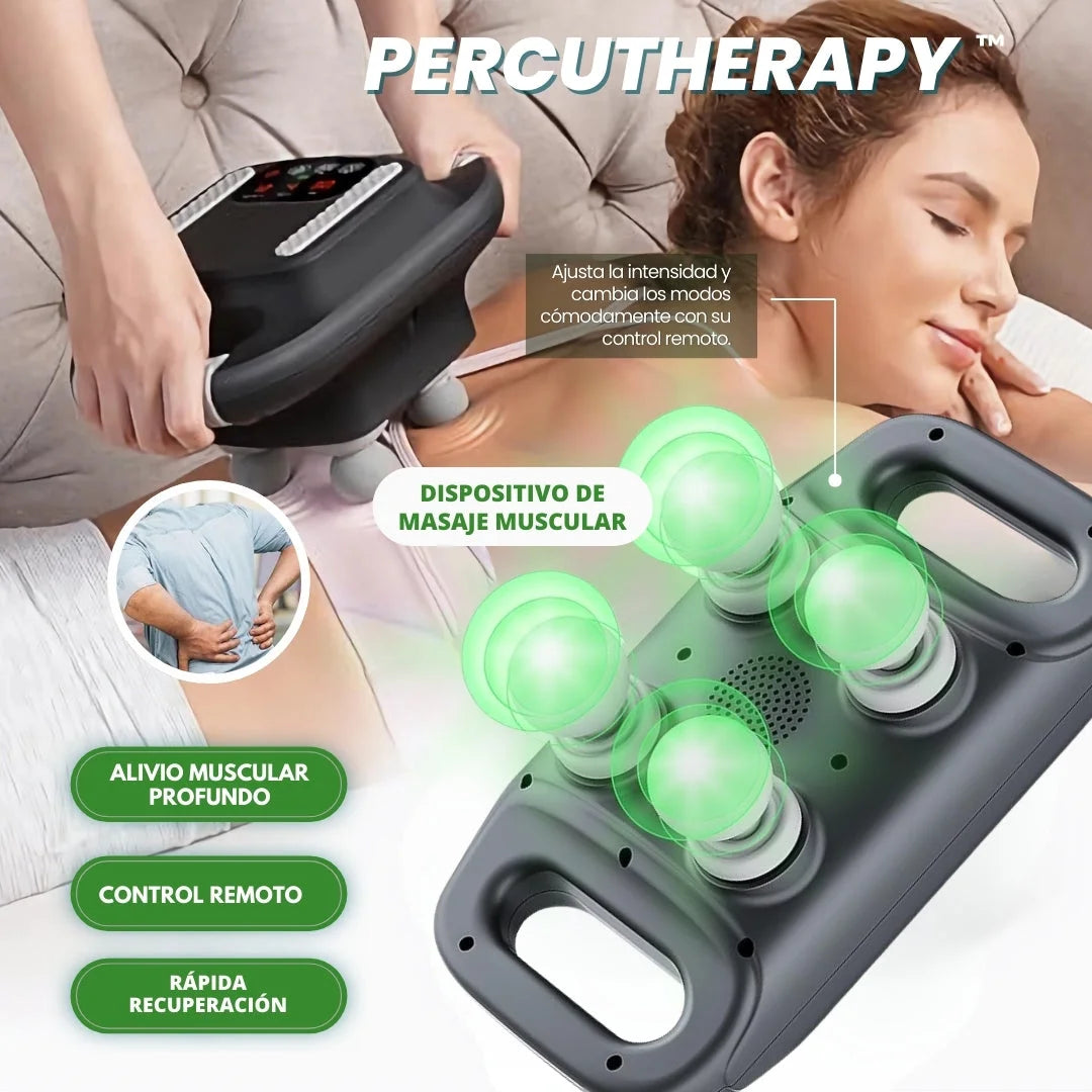 Percutherapy™ - Masajeador Corporal de 4 Cabezas