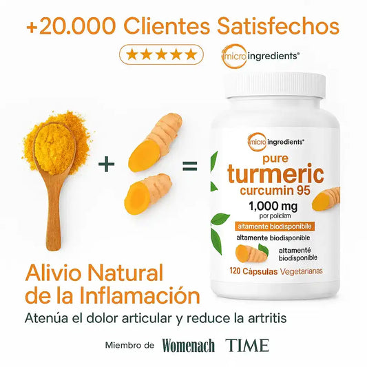 Turmeric Curcumin 95%™ 120 Cápsulas (2 Meses)