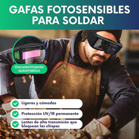 Gafas fotosensibles para soldar - Oscurecimiento automático