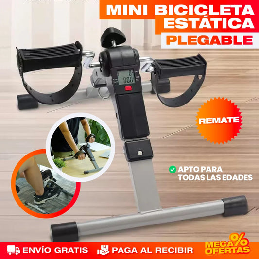 Bicicleta Estática con Pantalla Y Fuerza Ajustable