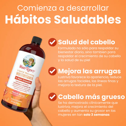 Multivitamínico Mary Ruths líquido + Lustriva®