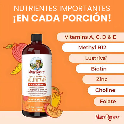 Multivitamínico Mary Ruths líquido + Lustriva®