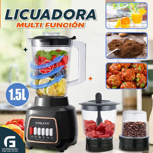 Licuadora Sokany 3 en 1🥤 - Licúa, muele y tritura