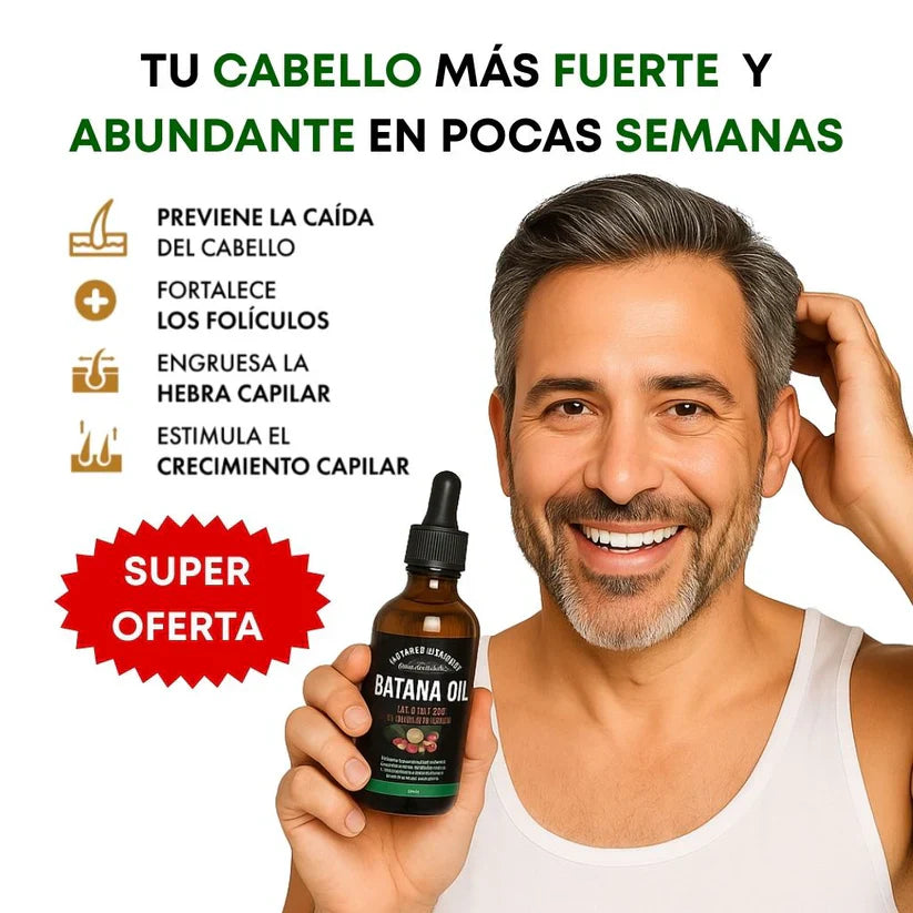 2X1 ACEITE DE BATANA OIL | Tratamiento Restauracion Capilar , 100% puro romero y batana natural