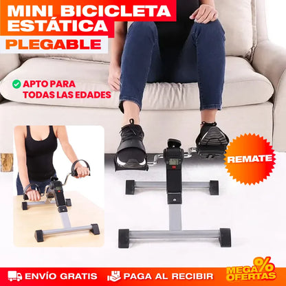 Bicicleta Estática con Pantalla Y Fuerza Ajustable