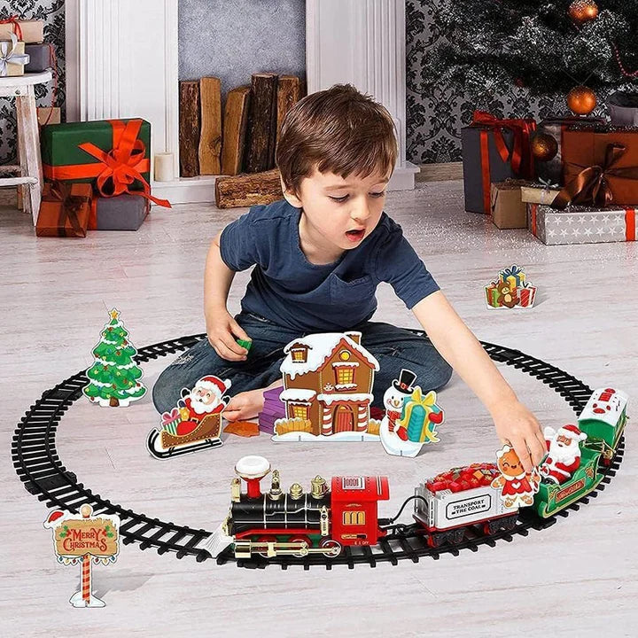 Tren Navideño Flotante ✨ MAGIC RAIL 🚂 (Flota alrededor del árbol y fácil de instalar)