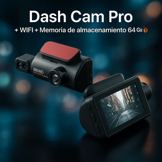 Dash Cam Pro + WIFI + 🎁 Memoria de almacenamiento 64GB