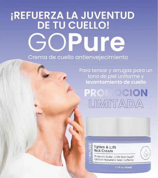 GOPure® - Crema Reafirmante y Tensora para Cara, Cuello y Manos