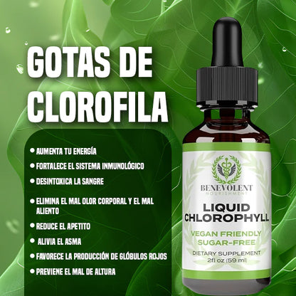 Benevolent™ Clorofila Liquida - Solución en Gotas