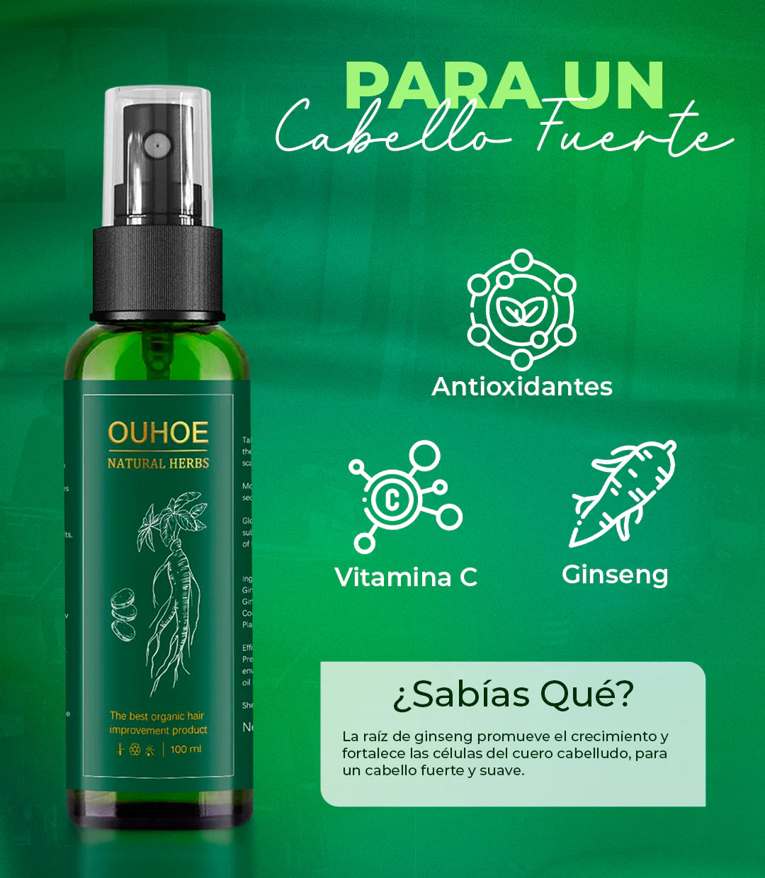 OUHOE® Elixir de crecimiento 4 veces más rápido