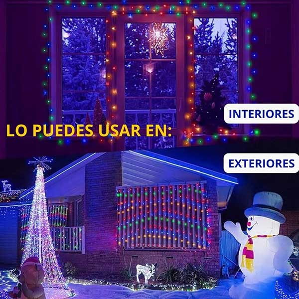 🎄Luces de Navidad Con Panel Solar 100LED🎄