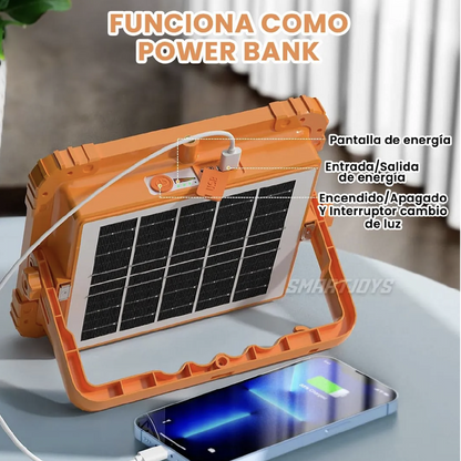 Ledvance™ - Reflector Solar Portátil Recargable 200w™ 4 Modos de Uso