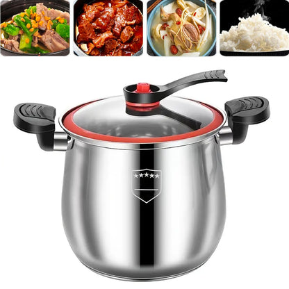 Olla Premium a Presión de Acero Inoxidable 8L