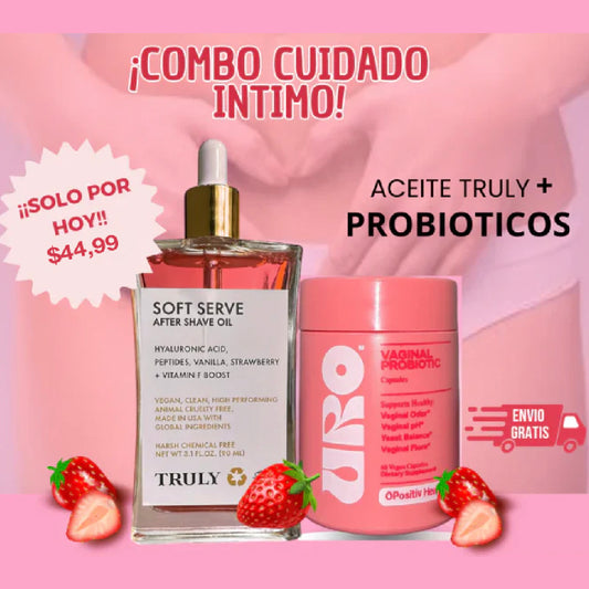 Nuevo Combo Cuidado íntimo Truly Glazed Donut + URO probiotic: Regala Salud a tu zona V