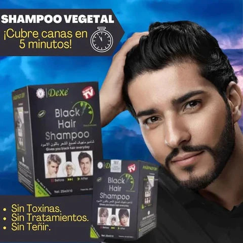 2x1 Shampoo cubre canas BlackHair™ - Caja x20