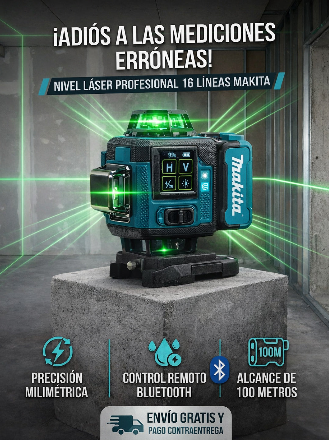 Nivel Laser Pro 16 Lineas MAKITA Omnidireccional