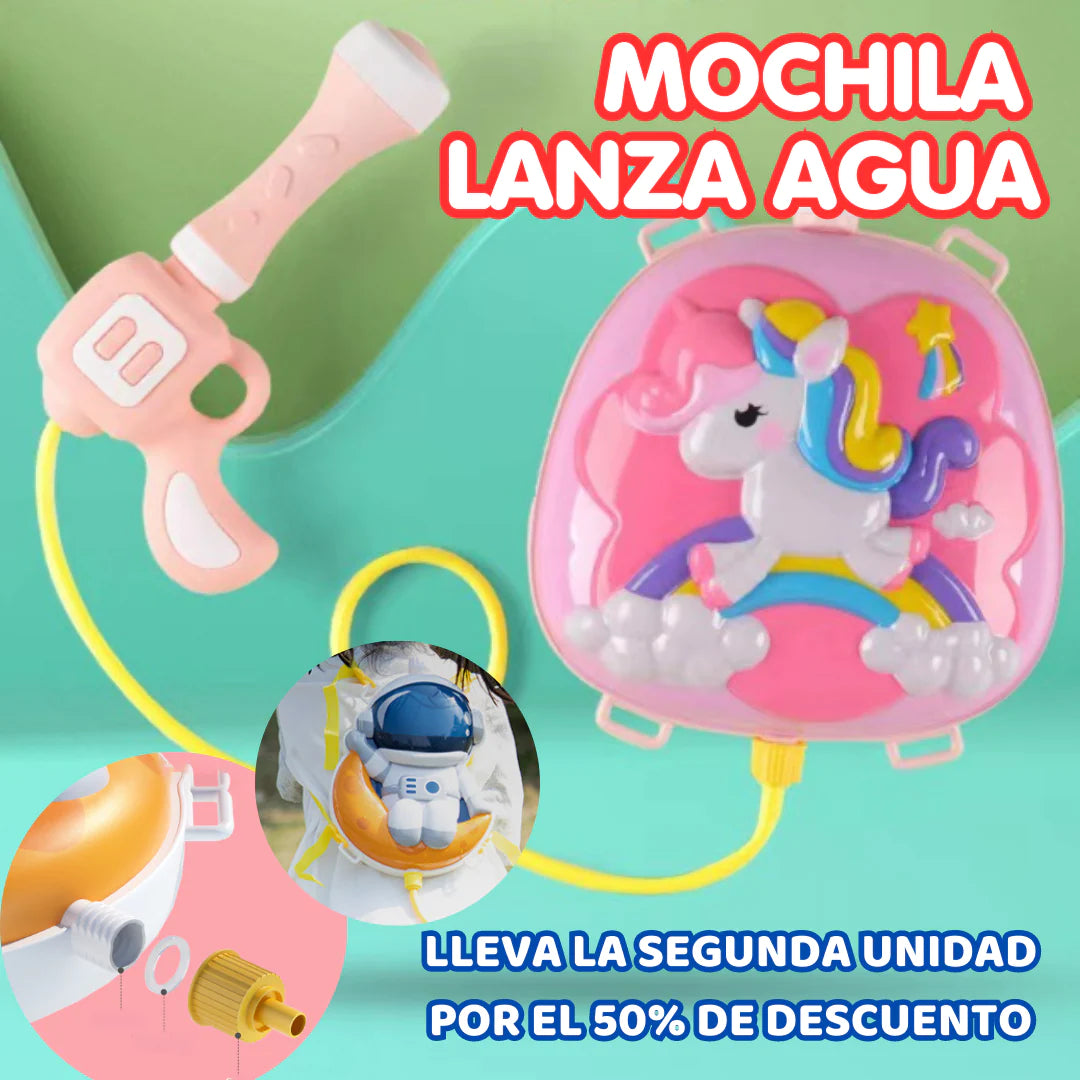 MOCHILA CON PISTOLA DE AGUA™ 🔫