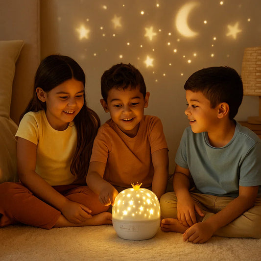 MagicDreams™ – Proyector Infantil 360° con Películas Temáticas.