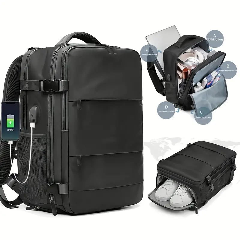 MaxTravel™ - Mochila Viajera expandible