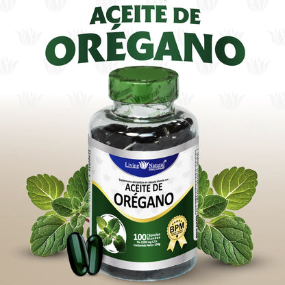El Antibiótico Natural Más Poderoso - Aceite de Oregano 1500Mg / 100 Cps