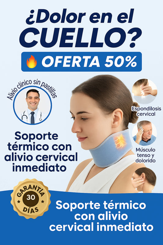 🔥 PROMO ESPECIAL 50% OFF - Soporte Cervical + Regalo Relivio 🚀